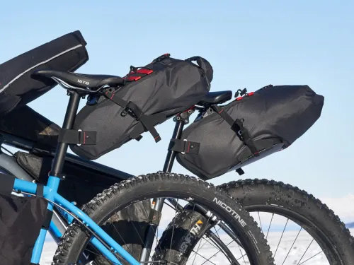 Revelate Designs Spinelock seat bag size comparison
